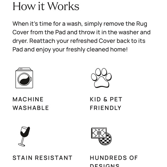 Ruggable Marie Natural Rug Cover - Picture 2 of 6